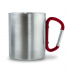 Edelstahltasse mit Karabinergriff